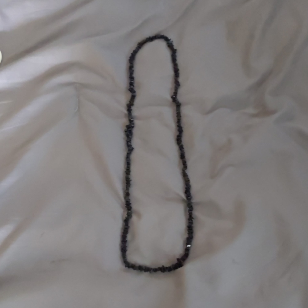 Black Beaded Necklace